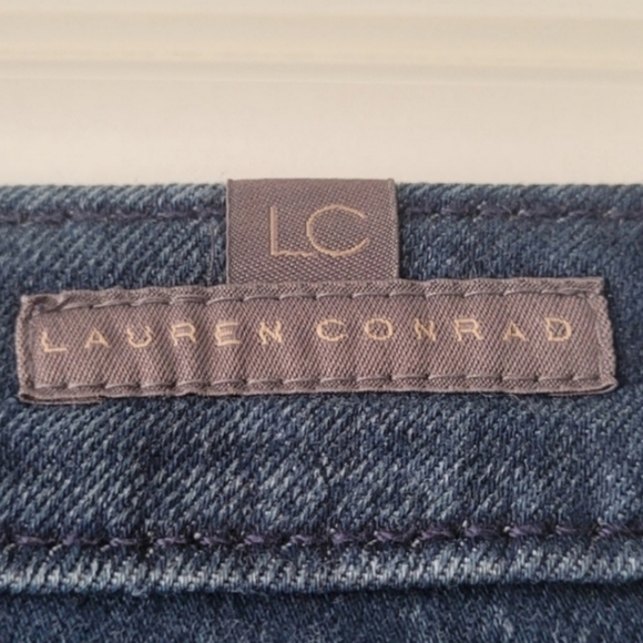 LC Lauren Conrad Skinny Ankle Blue Jeans Size 6 - Picture 4 of 6